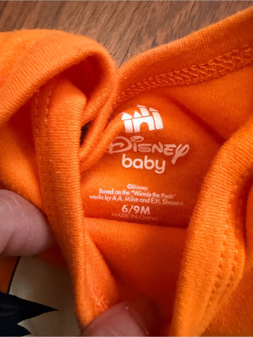 Disney Orange and Cream Tiger-Print Baby Bodysuit - Picture 3 of 3